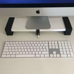 Monitor stand from apple magic keyboard box