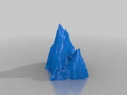 mountains 3d printable ( low poly ) mountain 3D print