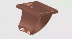 Mr Smooth, a replacement air duct for the Anycubic Kossel Linear Plus 