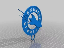 Planet Express Logo Keychain