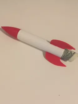 Rocket Ship Cash Container