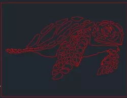 Sea Turtle Laser Cut