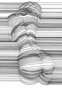 Sensual 3D Line Art by Nester Formentera