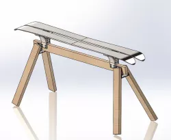 Snow Board Vise, portable, 2x4 mounting