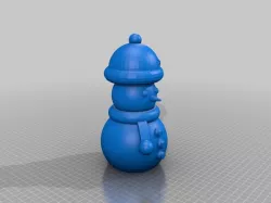 Snow-Person Bank (sm/lg knit cap)
