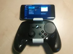 Steam Controller Samsung S8 phone mount