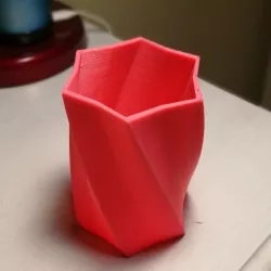 Twisted Hexagonal Pen Holder