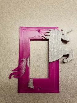 Unicorn Light switch cover (Decora version)