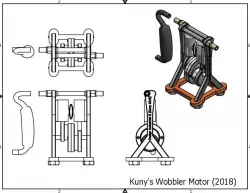 Wobbler Motor runs on less than 4psi compressed air