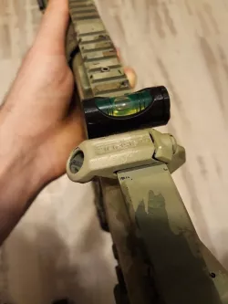 airsoft bubble level holder with picatinny mount