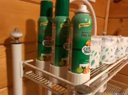 Bathroom spray holder