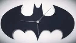 Batman logo Wall Clock Ikea STOMMA