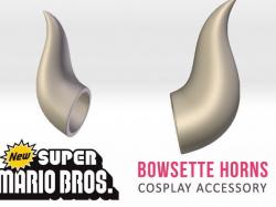 bowsette horn pattern 3d models 【 STLFinder