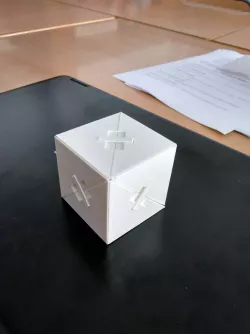 Cube divided into tetrahedra II