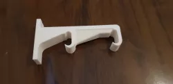 Curtain rail holder wall mount