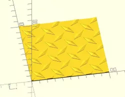 Custom Diamondplate openscad *UPDATED* again