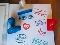 Custom Stamp with Exchangeable Text