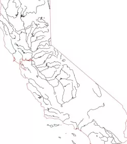 Detailed Map of California
