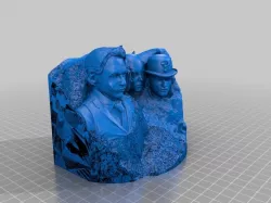 Evil Gotham Mt Rushmore