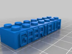GABRIELLA SHORT Customized Lego Block Necklace/Keychain
