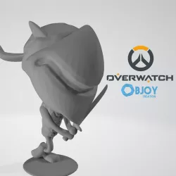 Genji Overwatch Figurine - by Objoy Creation