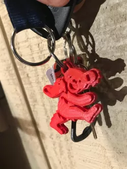 Grateful Dead Bear keychain