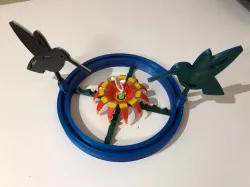 Hummingbirds Rotating Sculpture  
