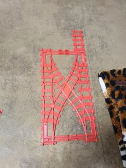 LEGO double Switch out of 7 main parts, Fits into 20 cm buildplate