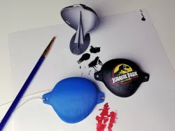 Medical Eye Patch and Jurassic Park eye patch.