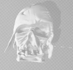 Melted Vader Helmet