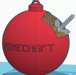Minecraft Christmas Ornament