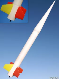 Nike Smoke 1/12.4 Scale v2 Model Rocket