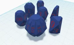 Numbers for Fractal Dice