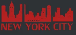 NYC Skyline 2D Wall Art 3 pc