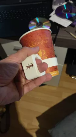 papper cup holder for coffee with batman logo