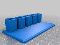 Pencil holder with plate