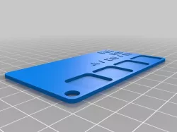 PLA RED Filament Sample Card -  SCAD
