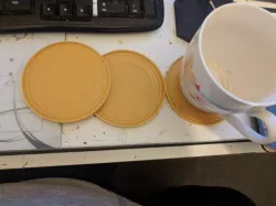 Round Coaster with lip