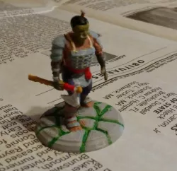 RPG mini - Half Orc Fighter Male