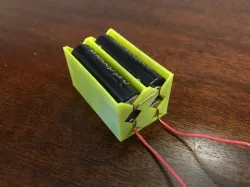 Stacked 4 AA Battery Holder