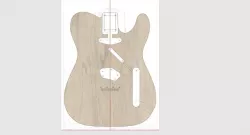 Telecaster guitar routing template
