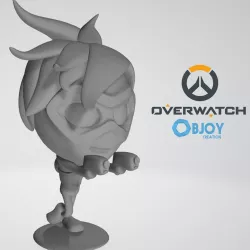 Tracer Overwatch Figurine - by Objoy Creation