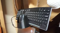 Wall-Mountable Keyboard and Mouse Stand