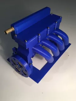 Working 4 Cylinder Air Engine Model
