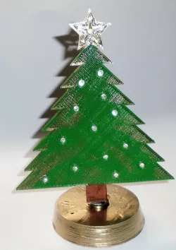 XMAS tree with Arduino controlled leds.