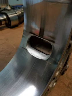 13B Rotary Engine Exhaust Street Port Template