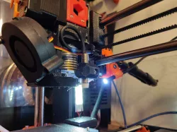 3D printer nozzle camera mount