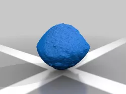 Asteroid 101955 Bennu reconstructed from NASA video