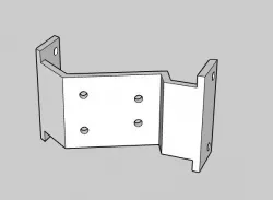 Axial gearbox mount for Trail Stomper/ D90 chassis