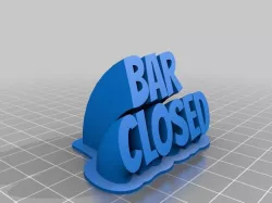 Bar Closed Sign